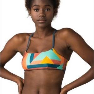 PrAna| Ulana Bikini Top in Atlantic Seaglass sz Large